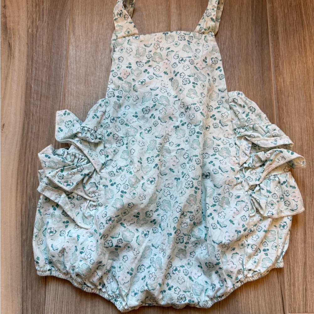 12 months Ricrac & ruffles Floral Kids One Piece Bodysuit